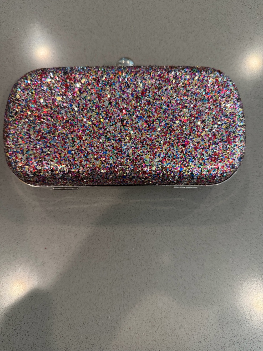 Tasha Multi-Glitter Sparkle Clutch